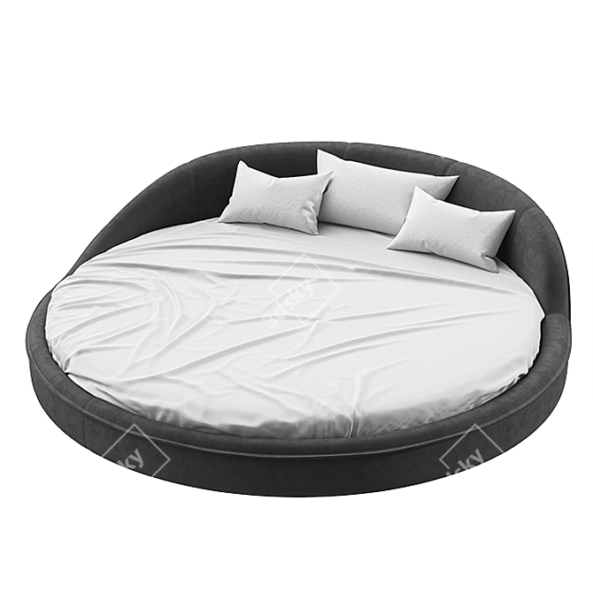 Gamma Jazz Bed: Modern Elegance for Pure Comfort 3D model image 1