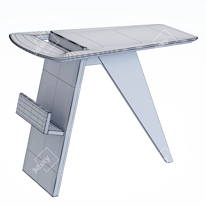 Modern Magazine Table: Stylish and Functional 3D model image 4