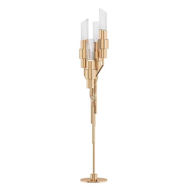 Luxurious Tycho Floor Lamp 3D model image 1