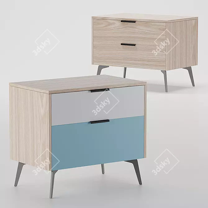 SK Design Olson ST Bedside Table 3D model image 1