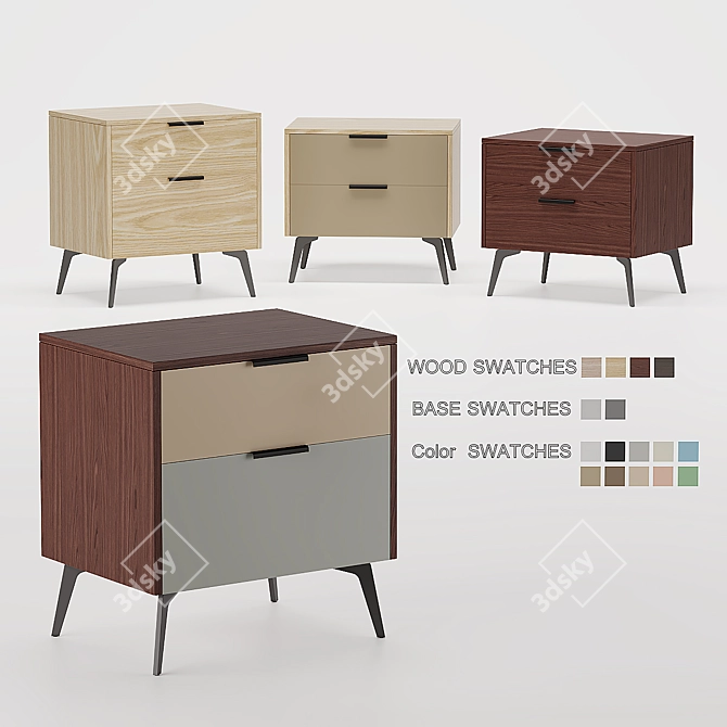SK Design Olson ST Bedside Table 3D model image 3