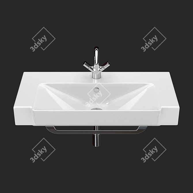  Jacob Delafon Reve E4803 - Stylish Countertop Washbasin 3D model image 2