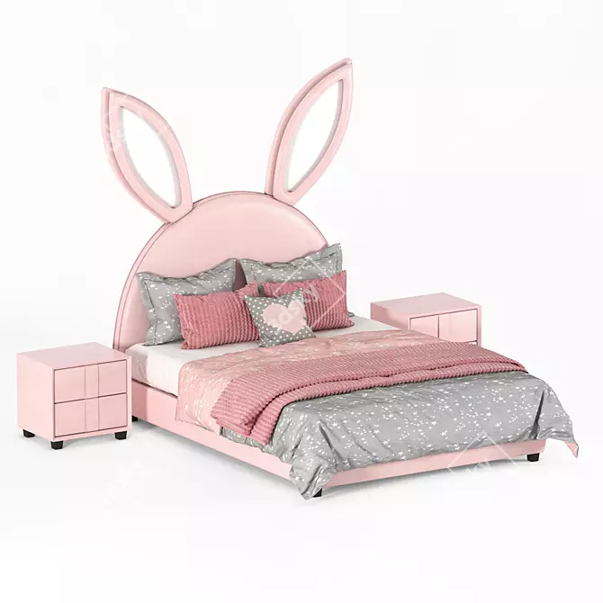 Cozy Bunny Retreat 3D model image 1