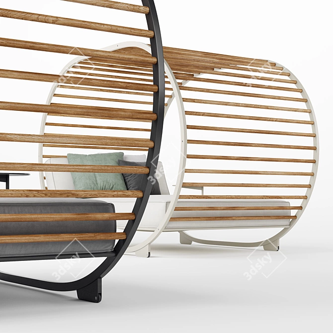 Luxury Retreat: Gloster Cradle Day Bed 3D model image 2