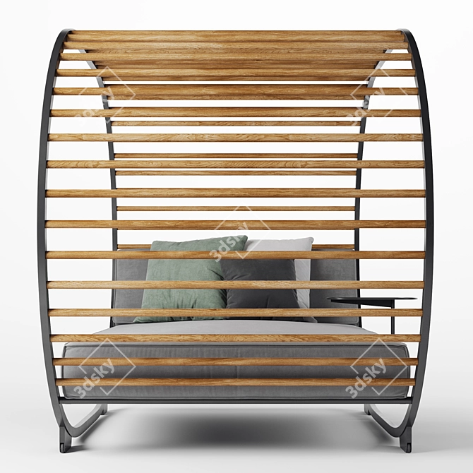 Luxury Retreat: Gloster Cradle Day Bed 3D model image 3