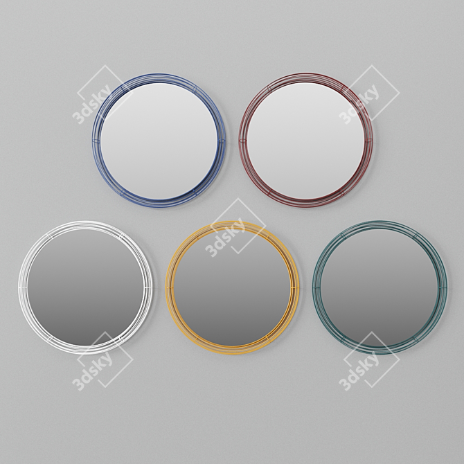 ORBITALE By HIRO Mirror Set 3D model image 2