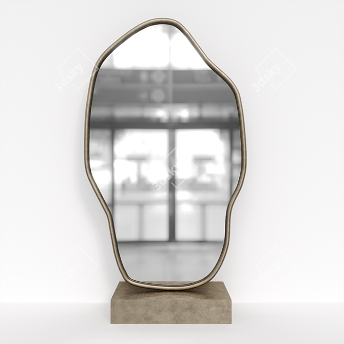 Elegant Mirror Decor 8 3D model image 1