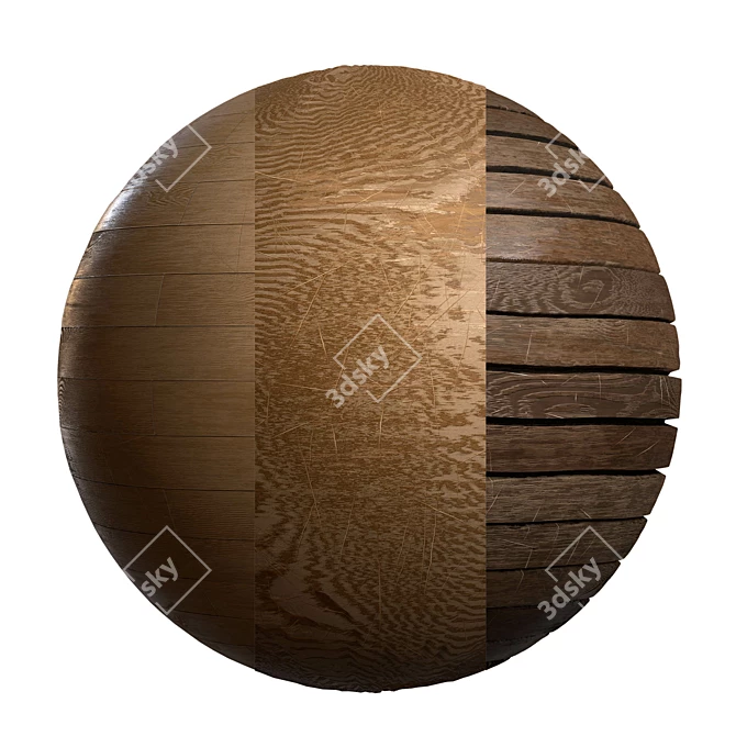 Versatile Wood Textures Set 3D model image 1