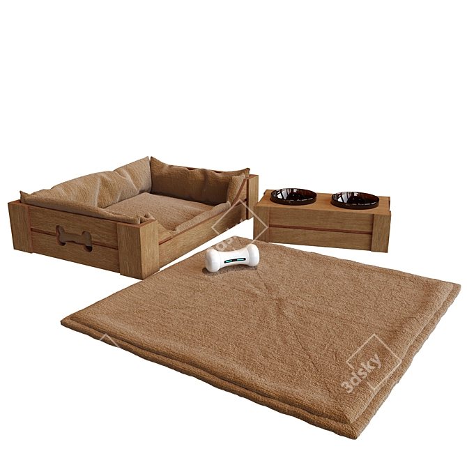 Comfy Canine Bed 3D model image 1