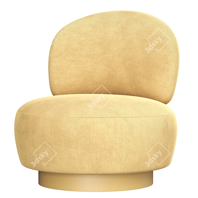 Eichholtz Swivel Chair: Sleek and Stylish 3D model image 1