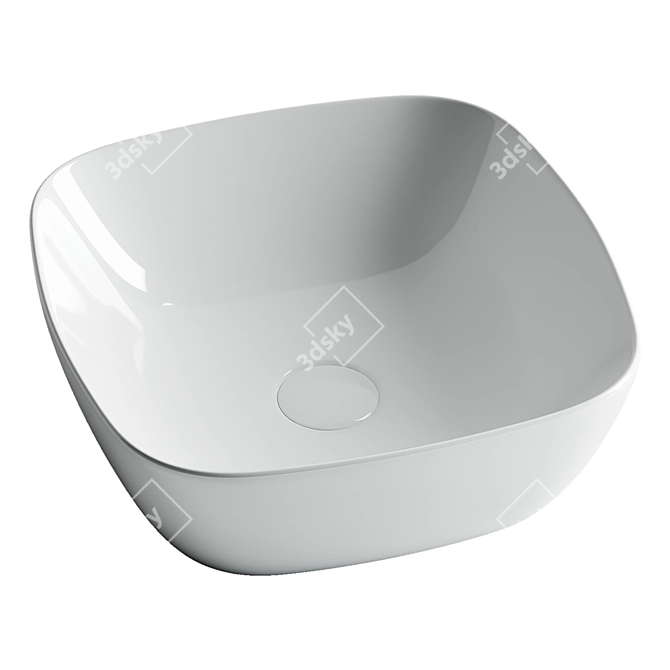 Elegant Ceramica Nova Element Washbasin 3D model image 1