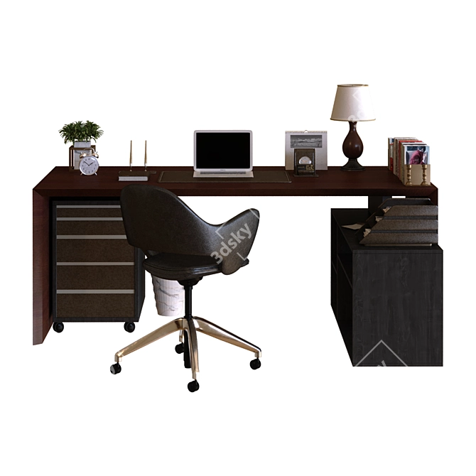 Workplace 014: Modern Office Furniture 3D model image 3