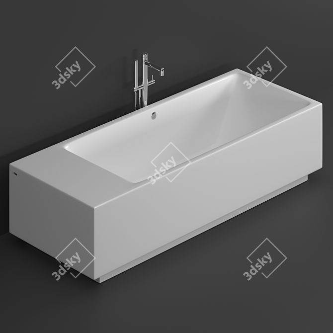 Clou Wash Me Freestanding Bathtub 3D model image 1