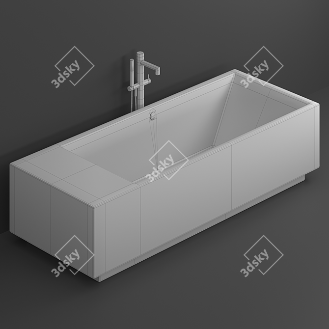 Clou Wash Me Freestanding Bathtub 3D model image 2