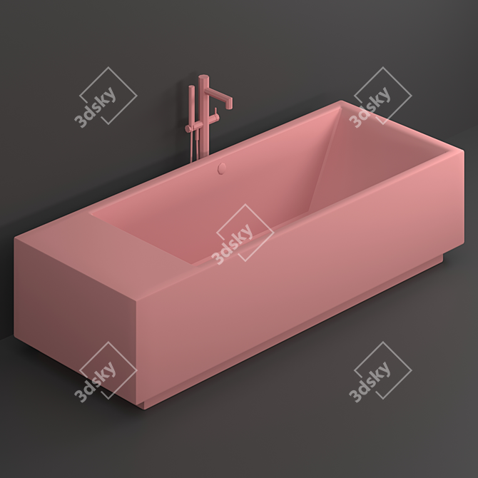 Clou Wash Me Freestanding Bathtub 3D model image 3