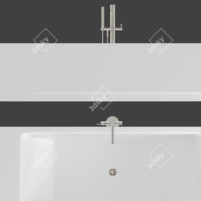 Clou Wash Me Freestanding Bathtub 3D model image 4