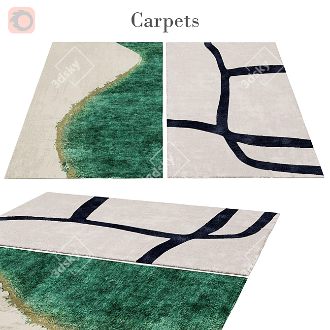 Versatile Poly Rug: 3 888 Polys, 4 004 Vets 3D model image 1