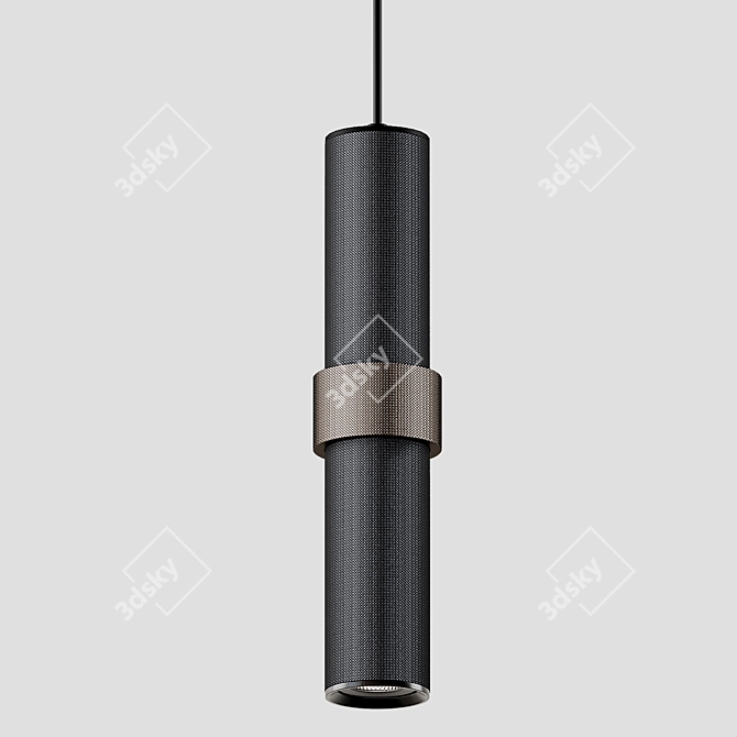 Elegant Cicada Cuff Pendant 3D model image 5