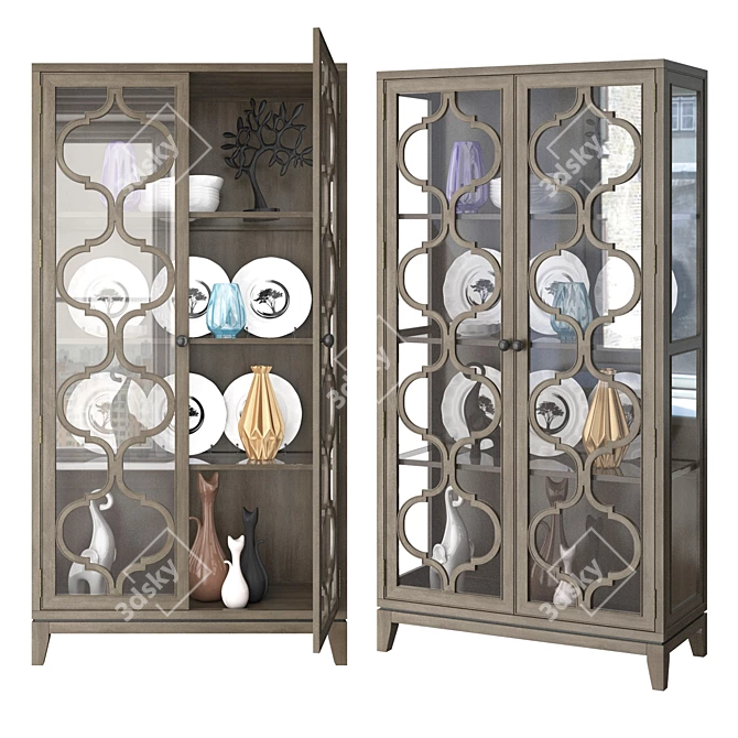 Title: Elegant Glass Showcase - Vidrio Bellamy 3D model image 1