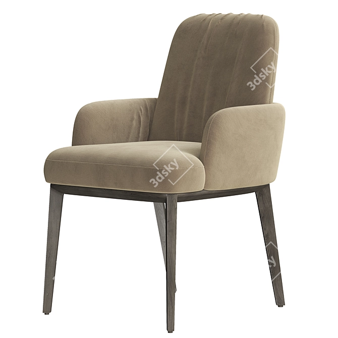 Sleek Belinda Armchair: Modern Italian Design 3D model image 1