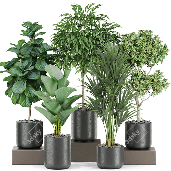 Lush Greenery Set 440 3D model image 1