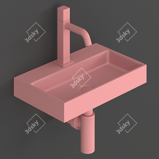 Clou Mini Wash Me Basin with Freddo Tap 3D model image 8