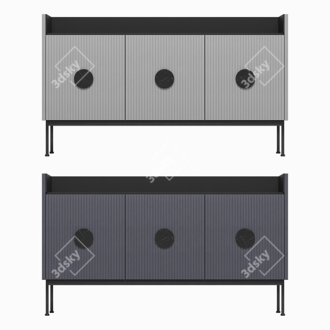 Title: UNO Sideboard: Stylish and Spacious 3D model image 2