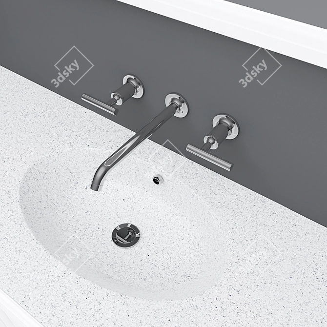Modern DANTONE Vanity Set 3D model image 1