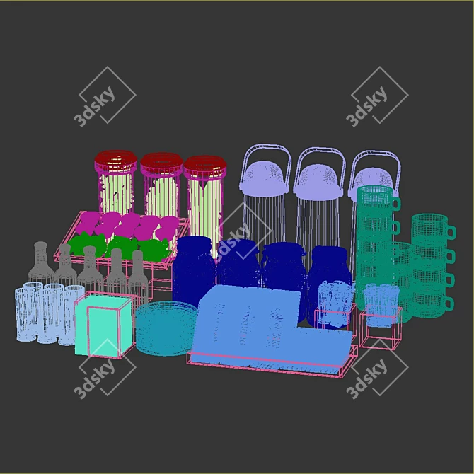 Deluxe Sweet Treat Table 3D model image 5