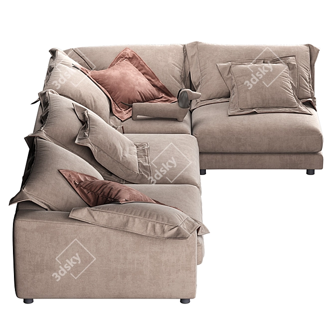 BELMONT S TurboSmooth Sofa 3D model image 3