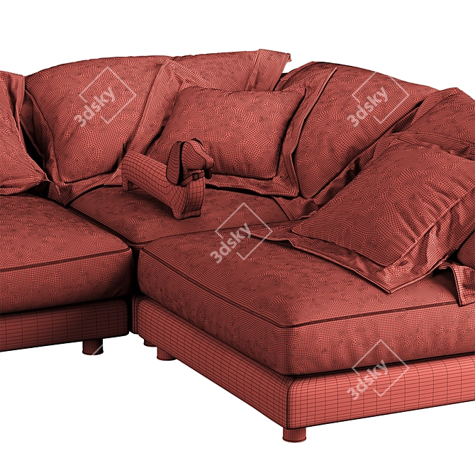 BELMONT S TurboSmooth Sofa 3D model image 5