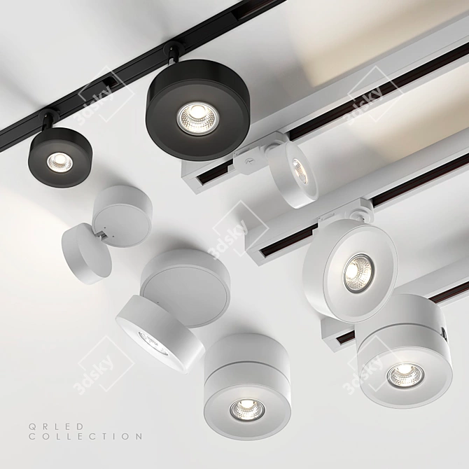 Modern LED Lighting Solution: AQForm Qrled Collection 3D model image 1