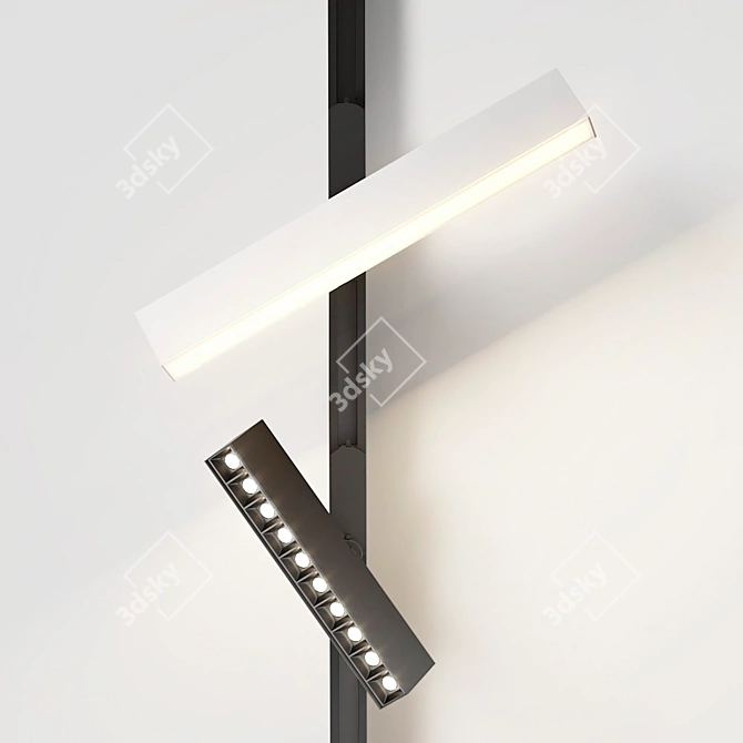 AQForm Rafter Track Lights 3D model image 2