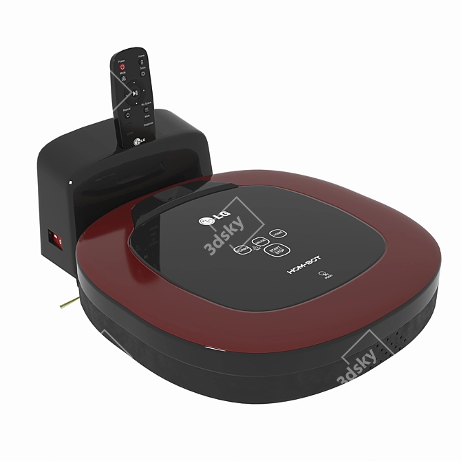 LG HOM-BOT Robot Vacuum: Powerful Cleaning Made Easy 3D model image 2