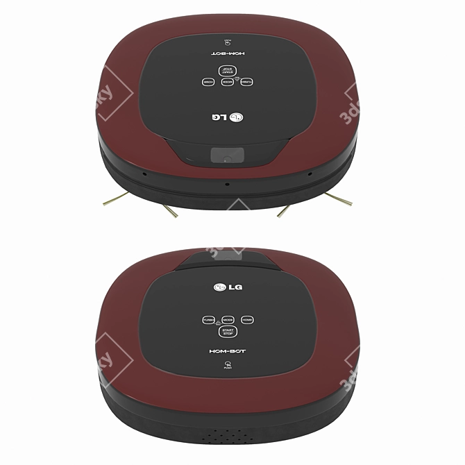 LG HOM-BOT Robot Vacuum: Powerful Cleaning Made Easy 3D model image 5