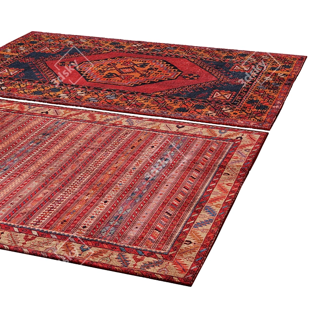 Luxury Rug Collection: Plush, Stylish, Durable 3D model image 2