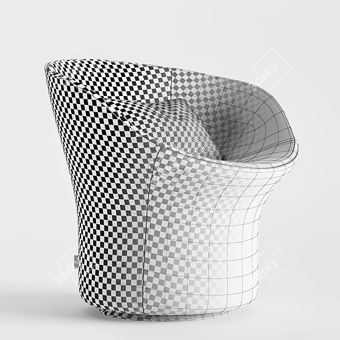 Modern Swivel Avalon Chair by Swedese 3D model image 9