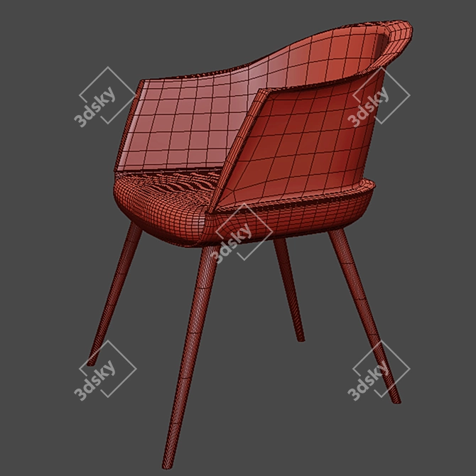 Cozy Relaxation: Leisure Chair 3D model image 3