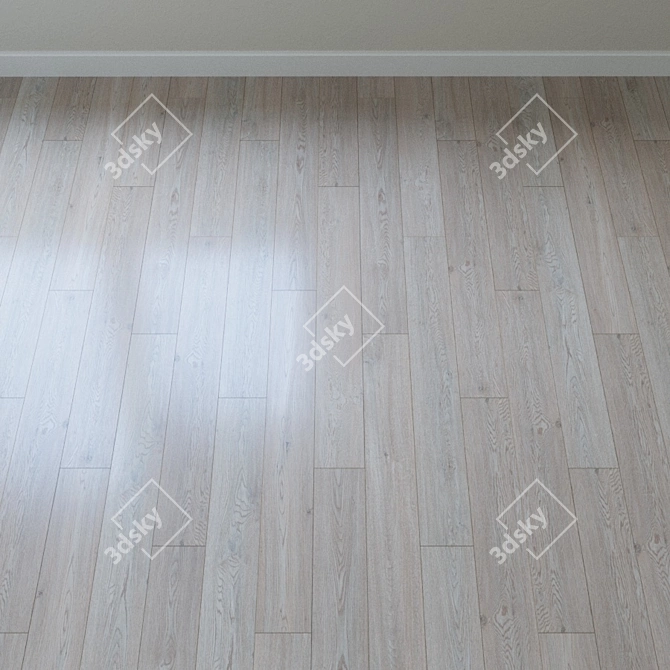 Kahrs White Oak Parquet Board 3D model image 2