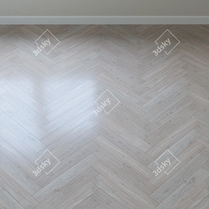 Kahrs White Oak Parquet Board 3D model image 4