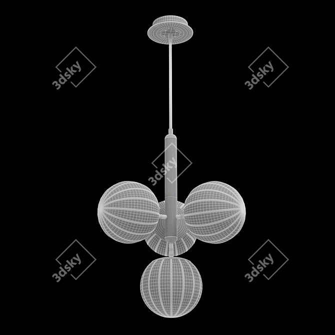 Bravis SYNEIL 4 Pendant Light 3D model image 2