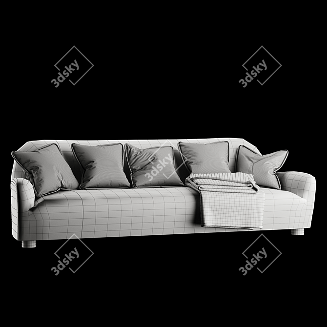 Orca 5-Piece Sofa - Modern Design 3D model image 3