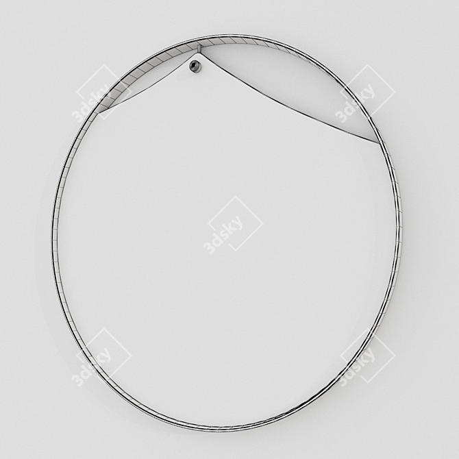 Elegant PINCH Mirror: Italian Design 3D model image 3