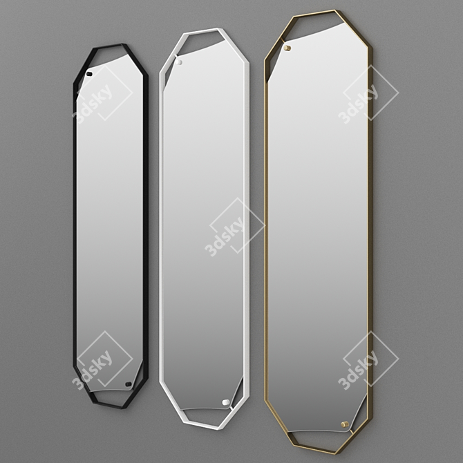 Italian Elegance: PINCH Mirror by Fiam Italia 3D model image 1