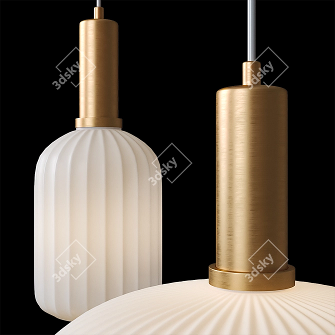 Sleek Iris Lamp - Unique Design 3D model image 2