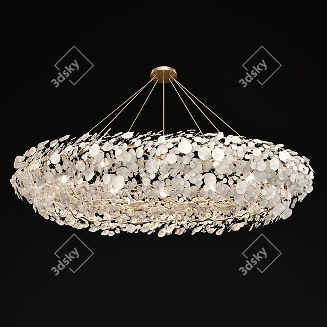 Title: Bespoke Ceramic Chandelier 3D model image 1