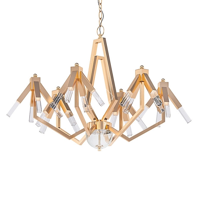 Elton Postmodern Designer Chandelier 3D model image 1