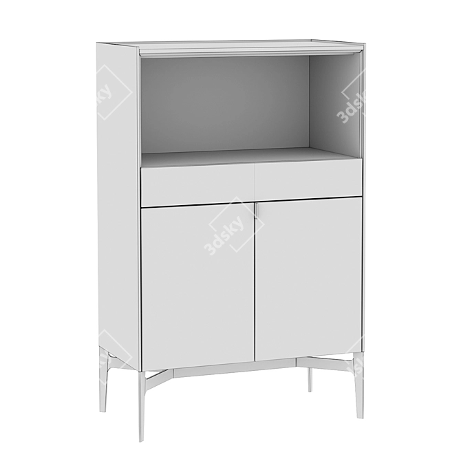 Sleek Poliform CODE Sideboard 3D model image 4