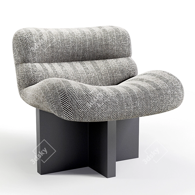 Zuma Lounge - Modern Chair 3D model image 1