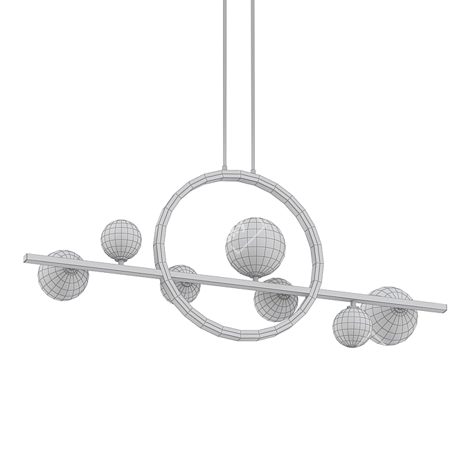 Iona Halo Pendant Light Kit 3D model image 2